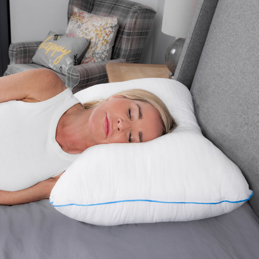 Discover the "SLEEPGENIE" Pillow: Adjustable Comfort for Restful Sleep